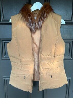 MARELLA Camel Brown Puffer Vest